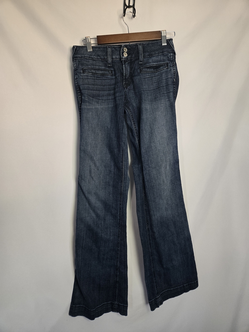 Ariat Denim Trouser Dark Wash Wide‑Leg Jeans – Size 26L